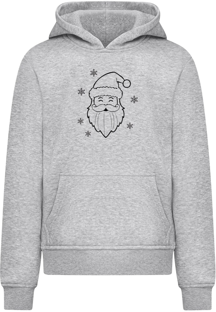

Толстовка Merchcode Christmas Santa, пятнистый серый