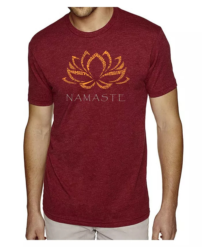 

Мужская футболка Premium Word Art Namaste LA Pop Art, красный