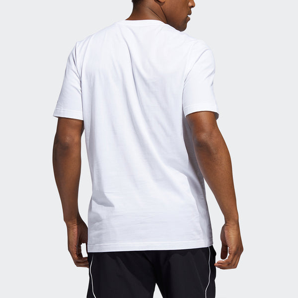 Футболка china s1 tee basketball cartoon printing casual sports short sleeve white Adidas, белый — фото 3