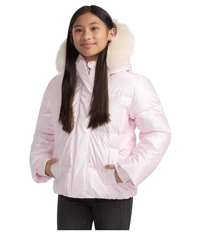 Пуховик детский Shiny Ultra Puffer abercrombie kids, Cradle Pink