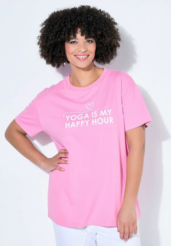 

Футболка с принтом yogaschriftzug Angel Of Style, Flamingo, Розовый, Футболка с принтом yogaschriftzug Angel Of Style, Flamingo