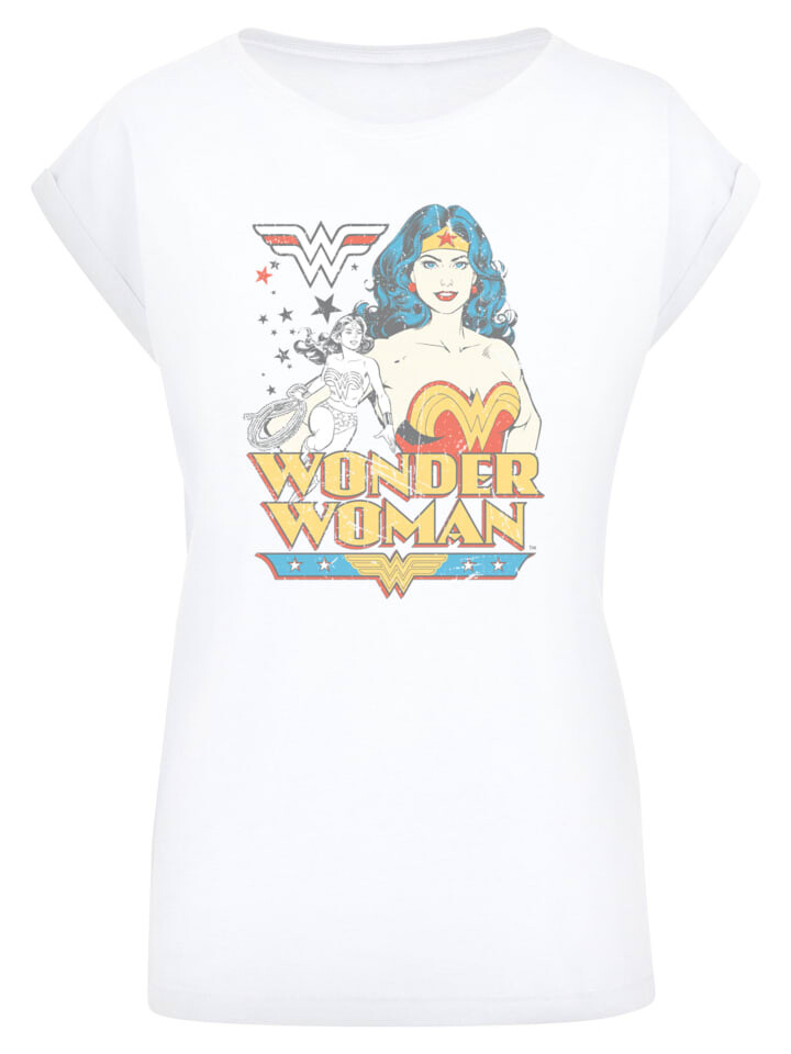 

Футболка F4NT4STIC T-Shirt DC Comics Superhelden Wonder Woman Posing, белый