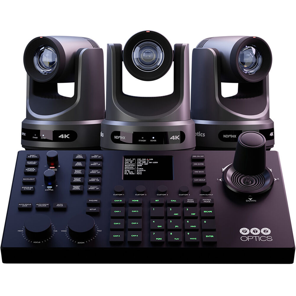 

Комплект камеры и контроллера PTZOptics Producer-4K (серый)