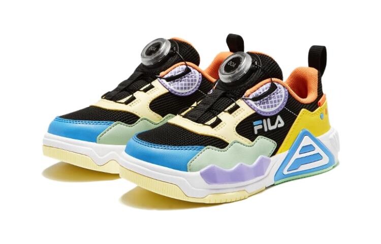 FILA Детские кроссовки для скейтбординга PS, Black/wax yellow — фото 3
