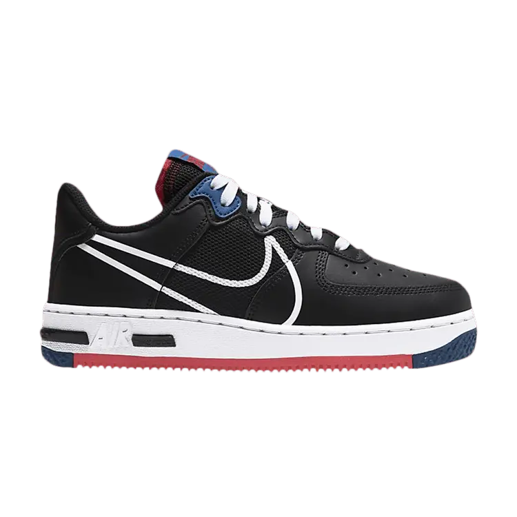 

Кроссовки Nike Air Force 1 React SU GS 'Black Gym Red', черный