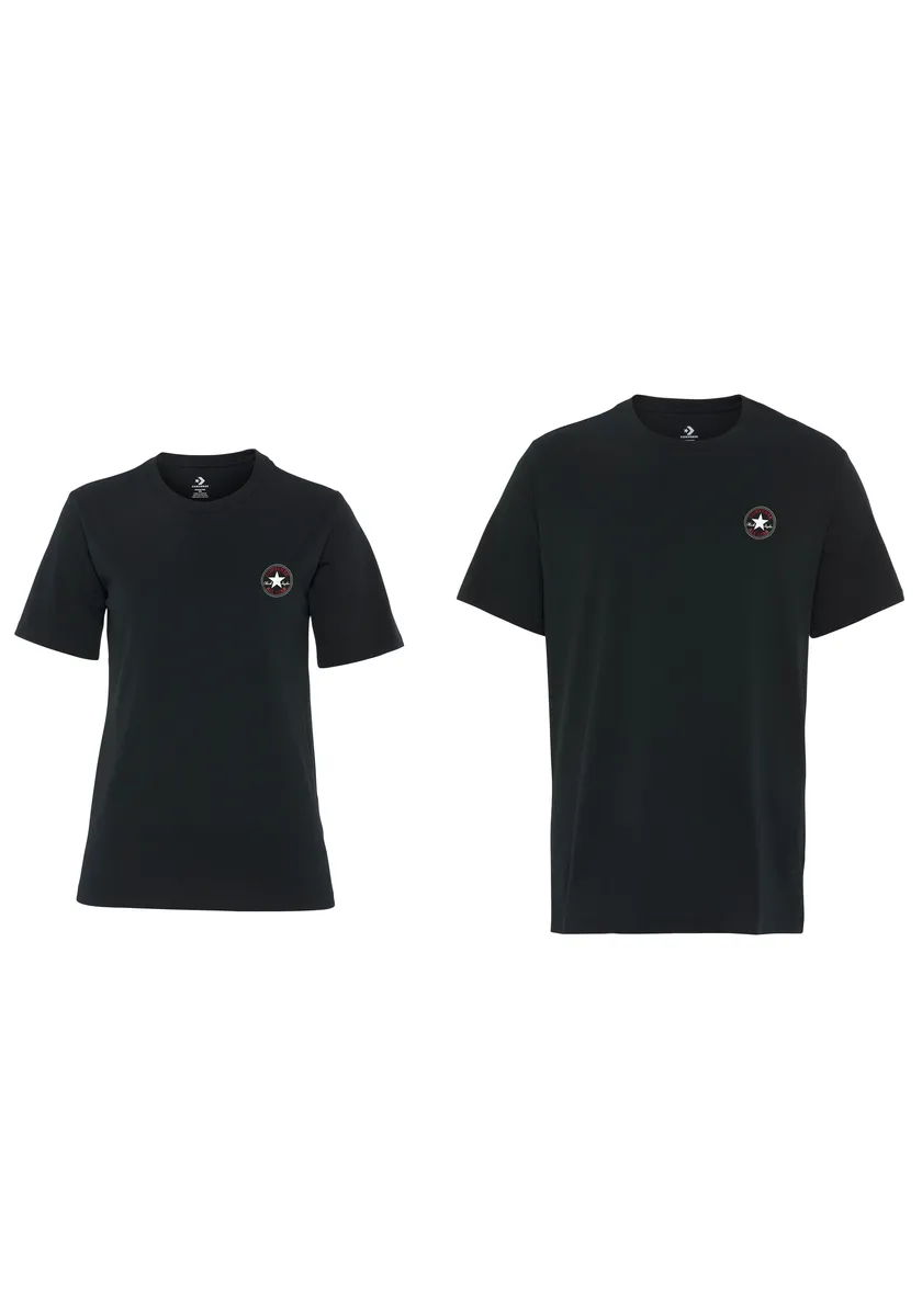 

Футболка Converse "CONVERSE GO-TO MINI PATCH T-SHIRT" с логотипом, черный