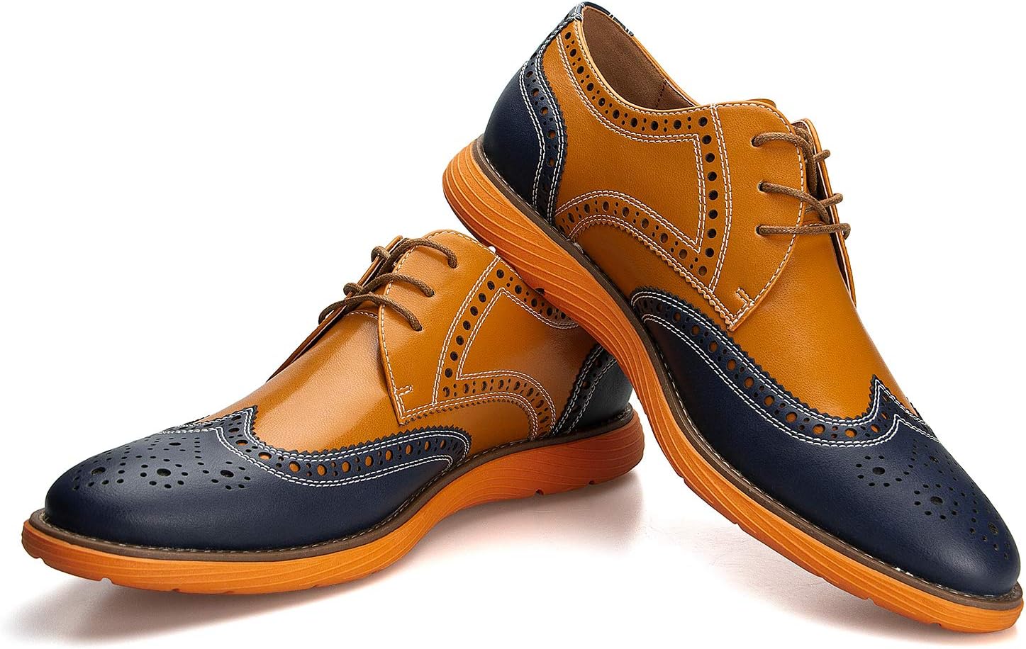 

Мужские оксфорды Meijiana, классические туфли на шнуровке, легкие модные туфли, Brown-04