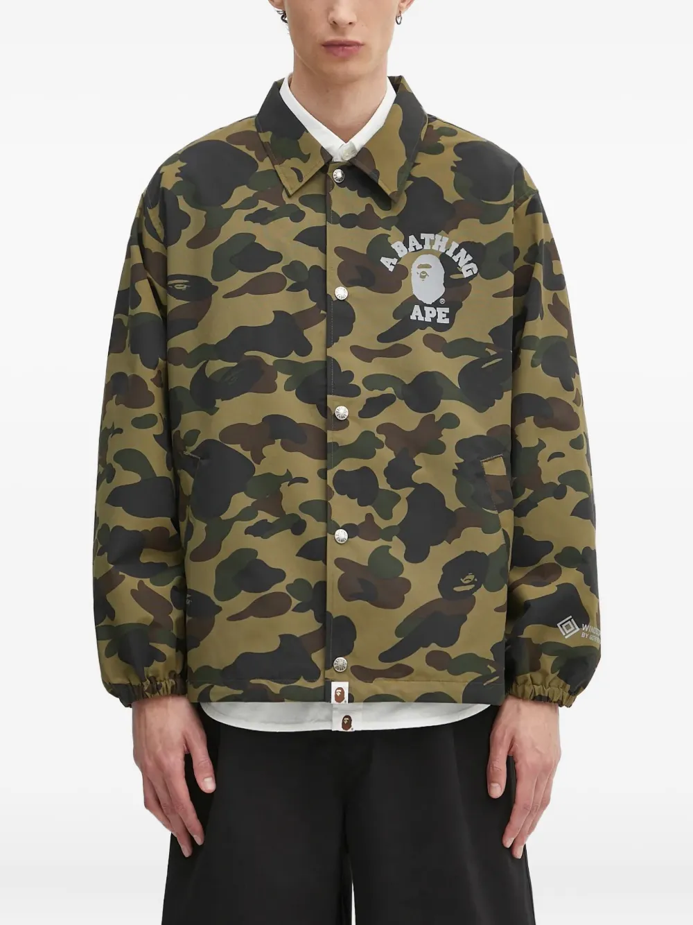

Куртка с камуфляжным принтом A BATHING APE, зеленый