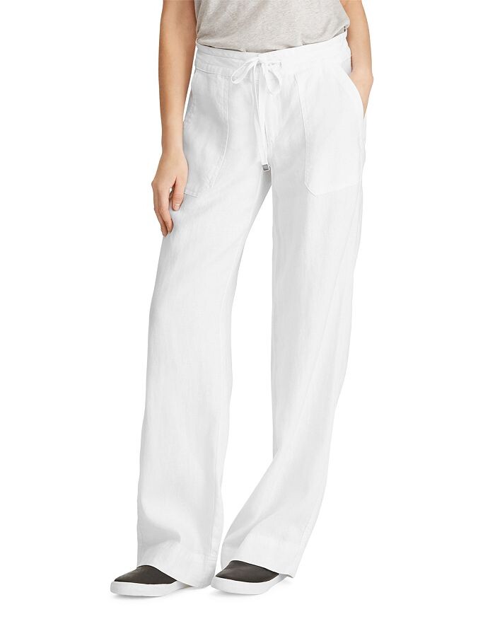 

Широкие льняные брюки Ralph Lauren, Серый, Широкие льняные брюки Ralph Lauren