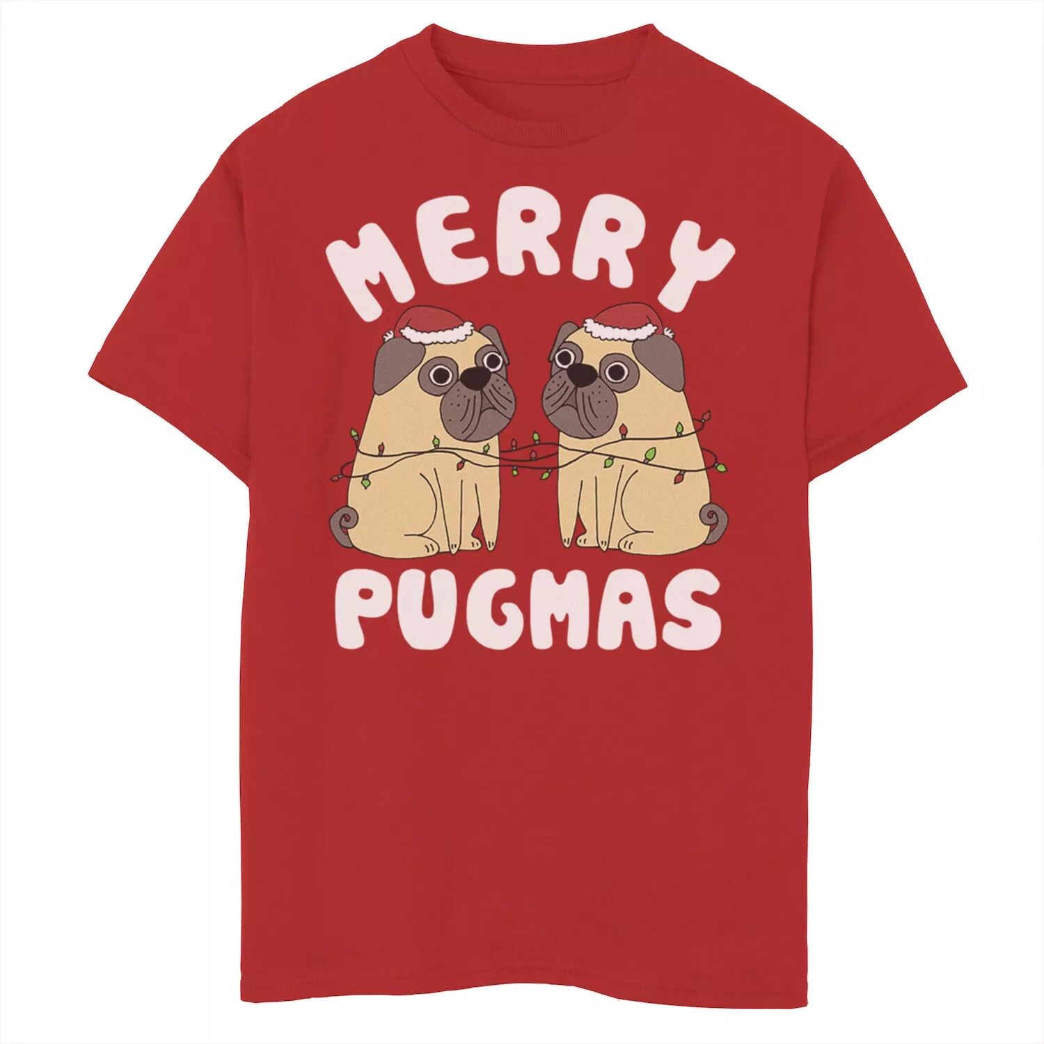 

Футболка с рисунком Merry Pugmas для мальчиков 8–20 лет Licensed Character