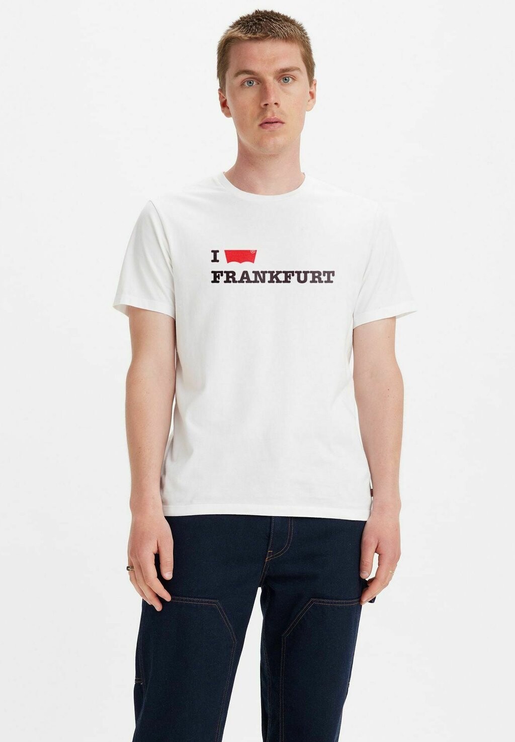 

Футболка с принтом Destination Frankfurt Gr Levi's, levi Frankfurt белая