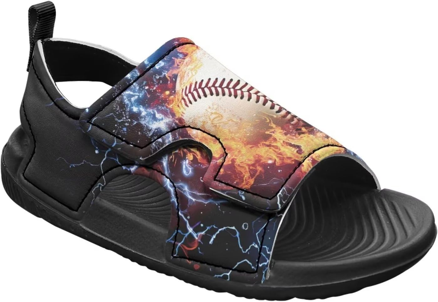 

Сандалии для малышей, детские шлепанцы для бассейна, легкие летние тапочки для детей Taierverra, Baseball Flame