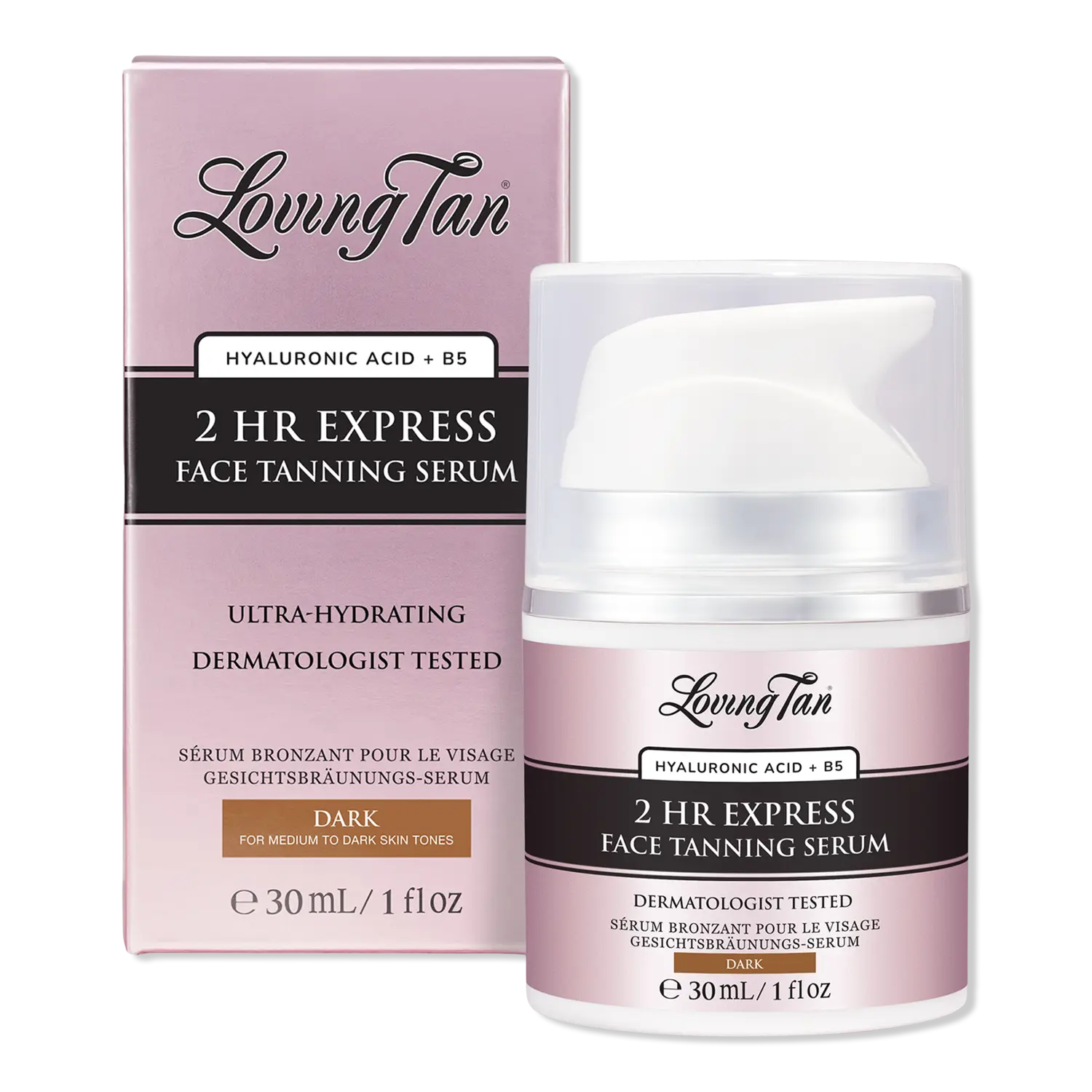 

Сыворотка для экспресс-загара лица за 2 часа Loving Tan, Dark