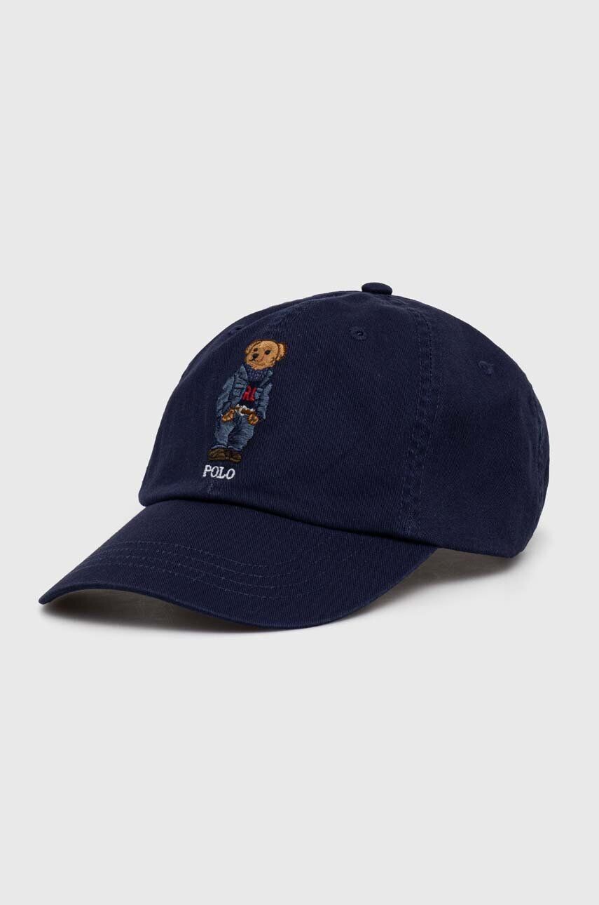 

Хлопковая бейсболка Polo Ralph Lauren, темно-синий