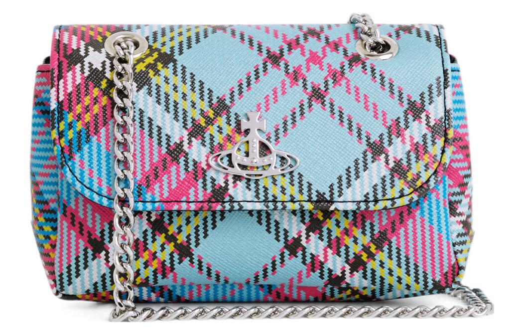 

Сумка кроссбоди Saffiano из полиэстера, женская наплечная сумка мультиколор Vivienne Westwood