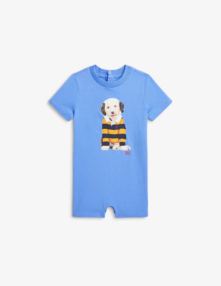 

Короткий комбинезон Polo Ralph Lauren, светло-голубой