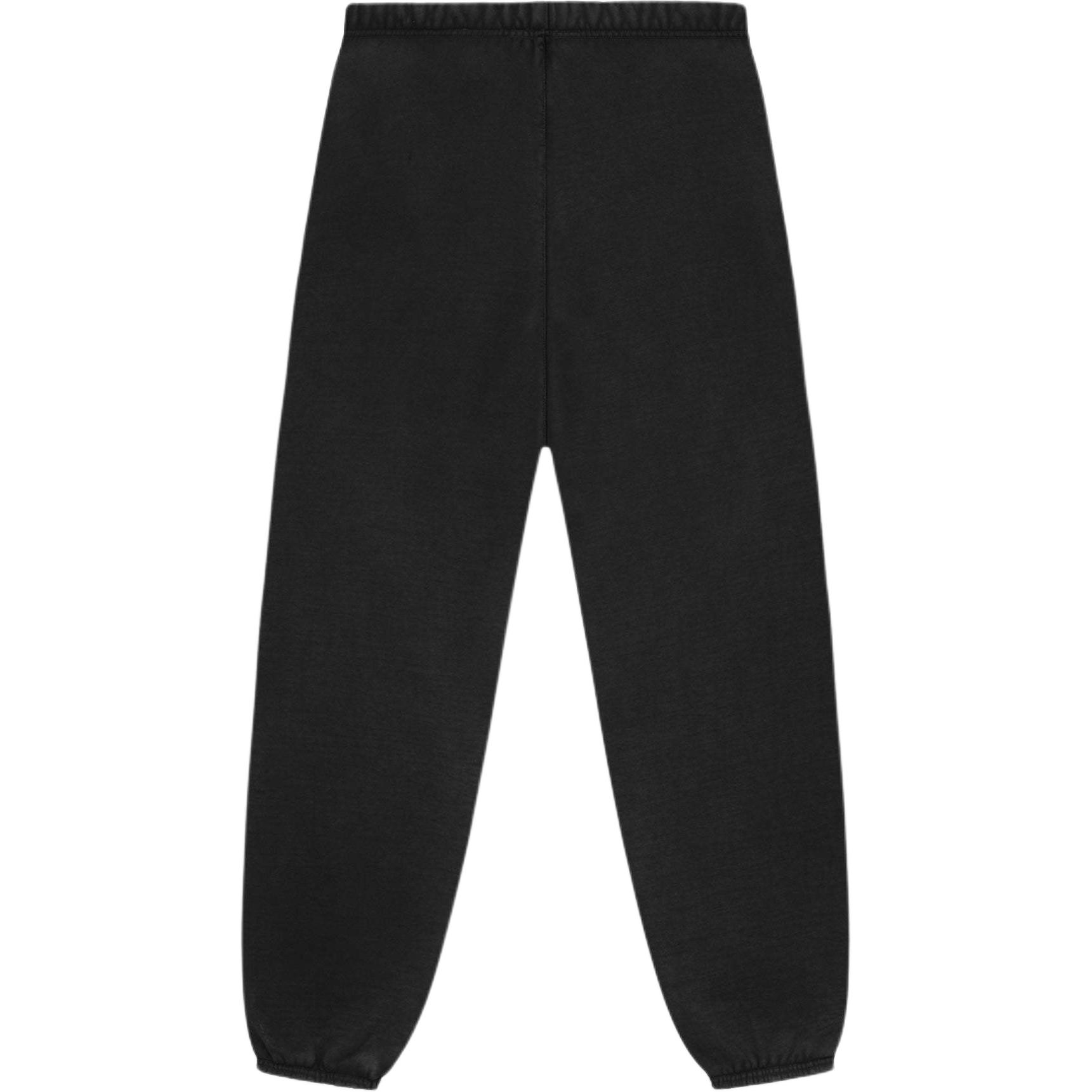 Толстые флисовые спортивные штаны Fear Of God Essentials, Обсидиановый черный/Черный — фото 3