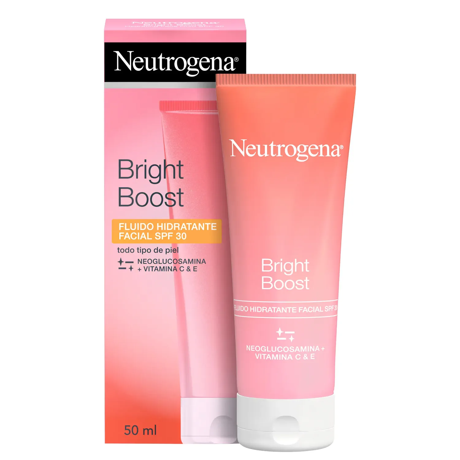 Флюид Neutrogena — Увлажняющий с SPF30 Bright Boost, 50 мл — фото 2