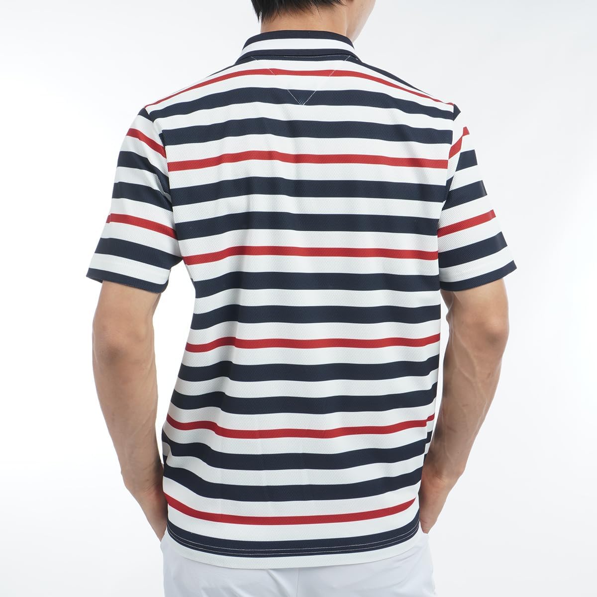 Мужская поло-рубашка Tommy Hilfiger Golf Classic THMA506 с коротким рукавом и многослойной отделкой — фото 3