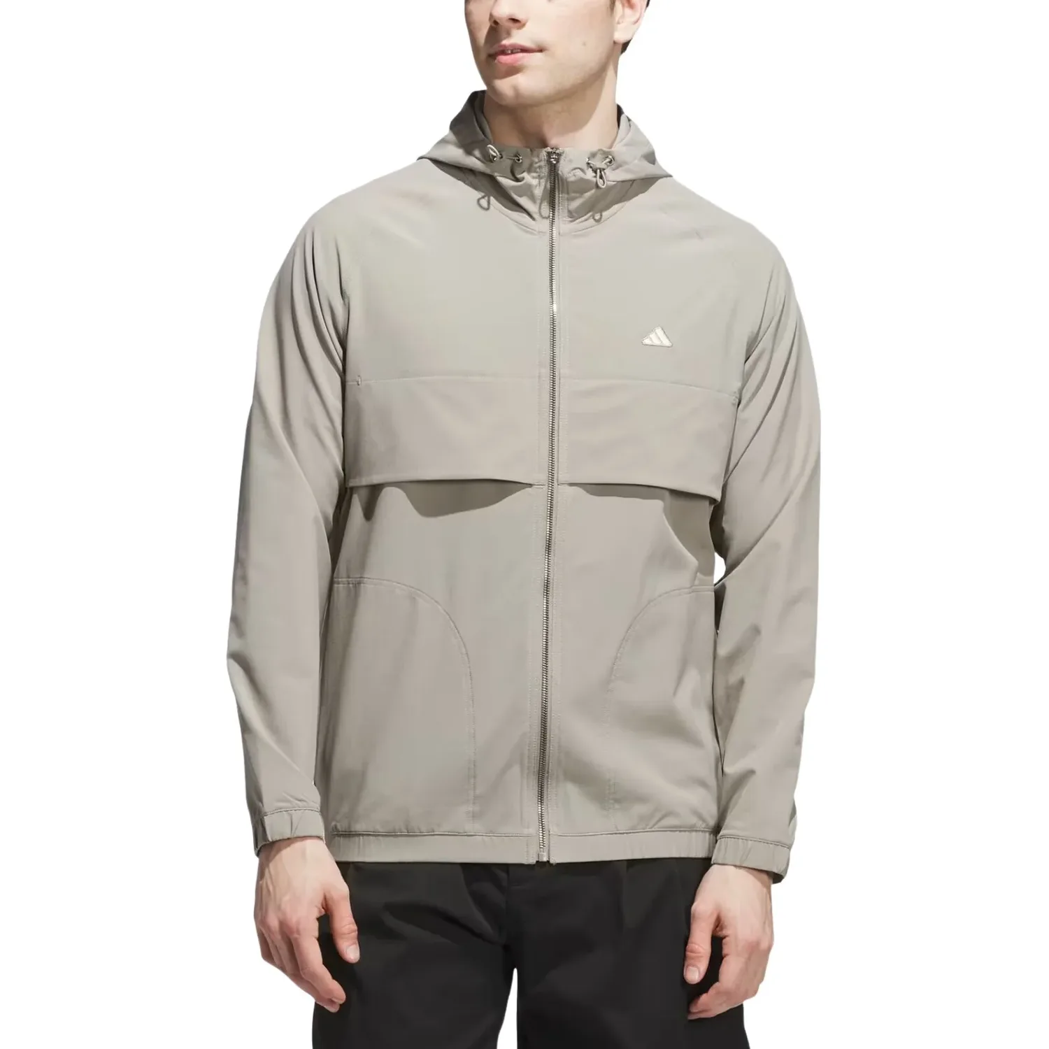 Ветровка Adidas Go-to Full-Zip Windbreaker 'Putty Beige', коричневый — фото 2