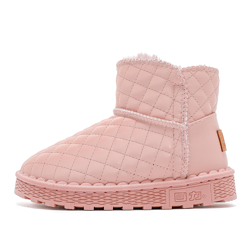 

Теплые детские ботинки Warrior Slip, розовые, нескользящие