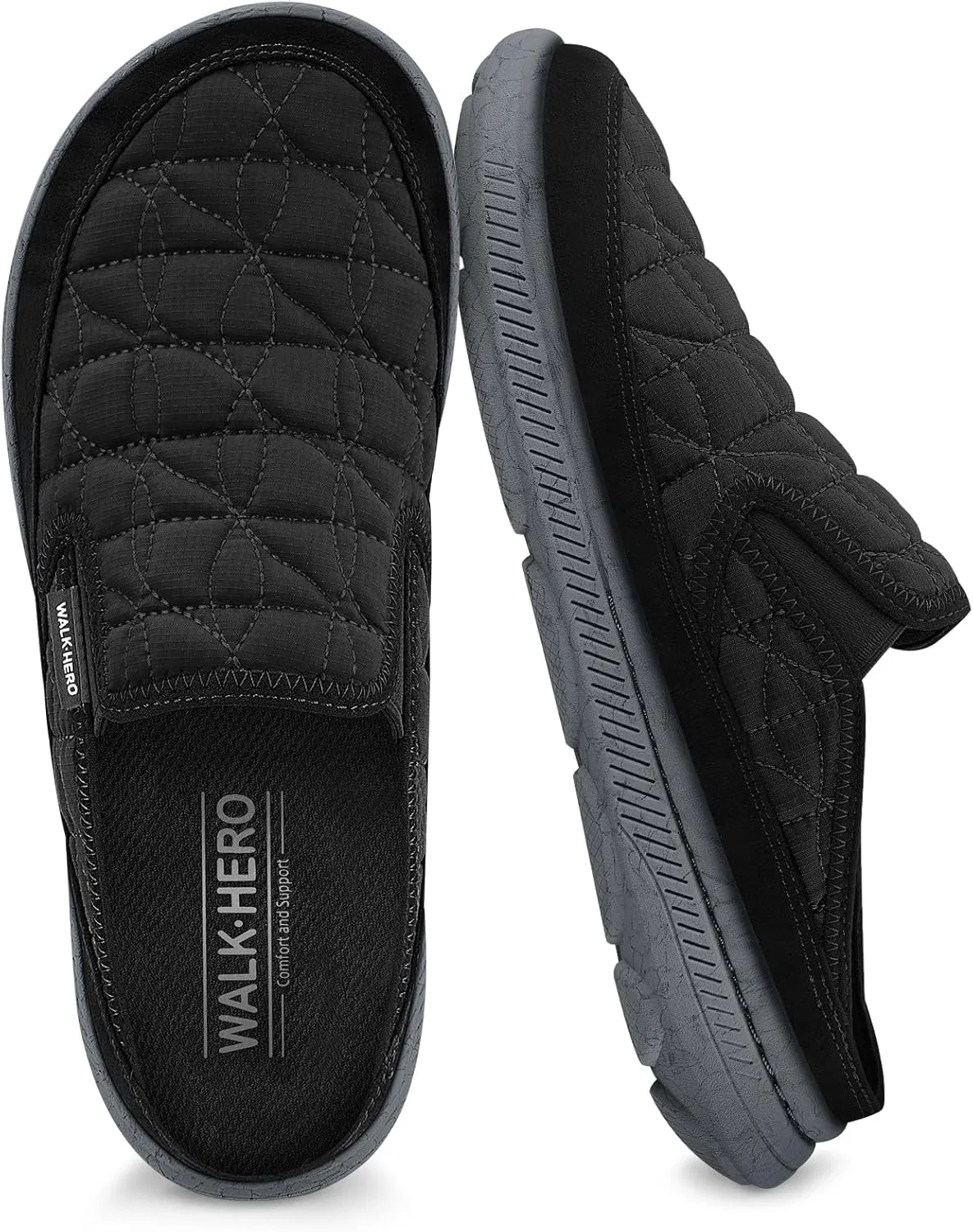 Тапочки с поддержкой свода стопы, черный WALK·HERO COMFORT AND SUPPORT