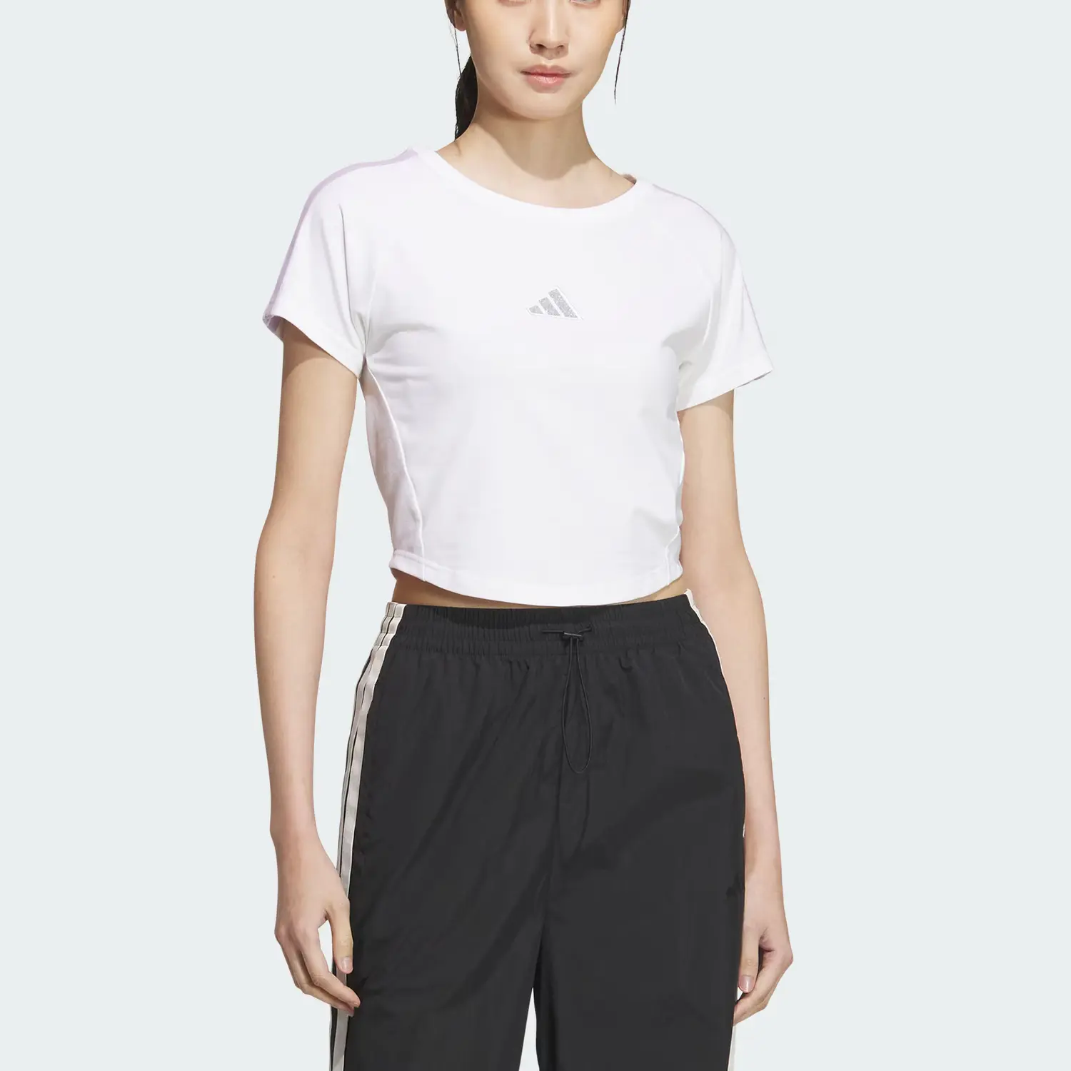 Adidas Футболка Women's White/Powder Plum Purple — фото 2