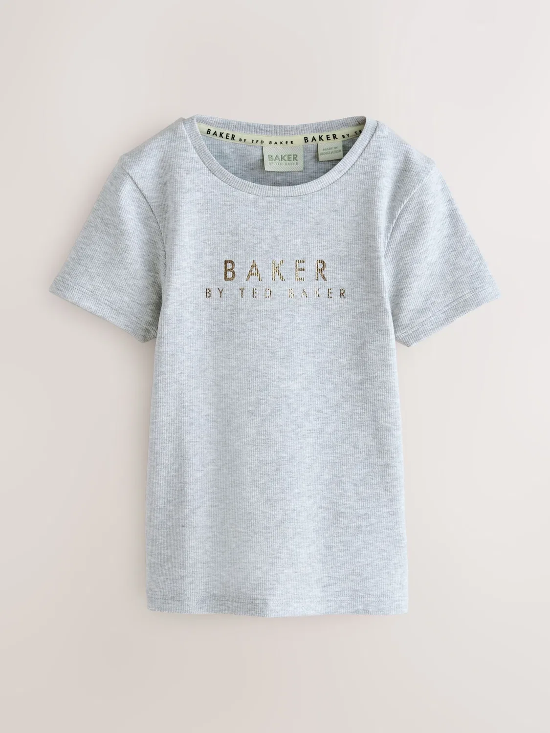 Рубашка Baker by Ted Baker в цветах замша серый, черный — фото 4