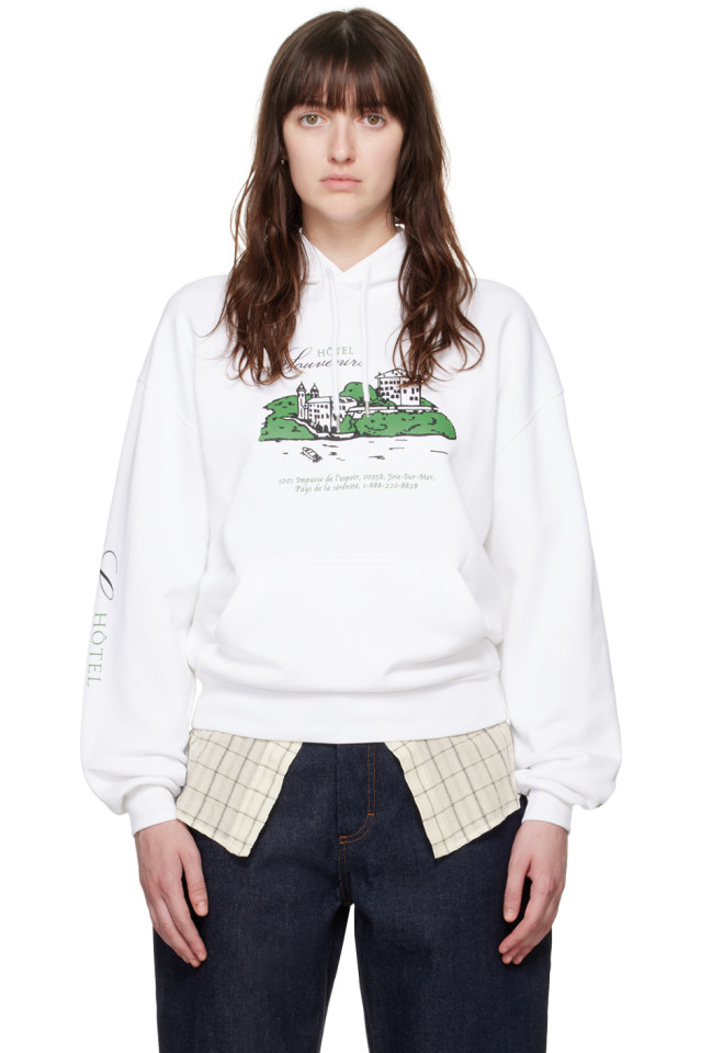 

Худи Jjjjound edition 'hôtel souvenirs' A.P.C., белый