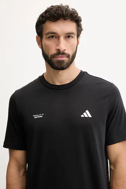 Футболка спортивная T-shirt sportowy Adidas Performance, черный — фото 4