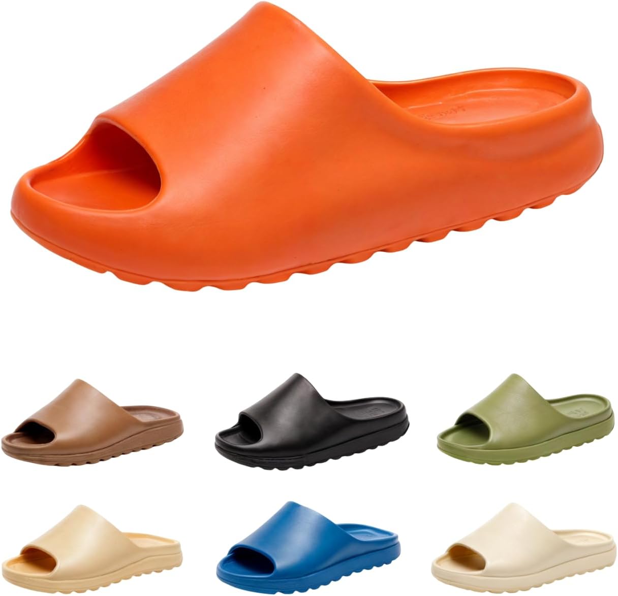 

Тапочки-подушки для женщин и мужчин, шлепанцы на платформе Cloud, противоскользящие тапочки Cloud, легкие удобные шлепанцы из ЭВА, сандалии с открытым носком для дома и улицы Generic, оранжевый