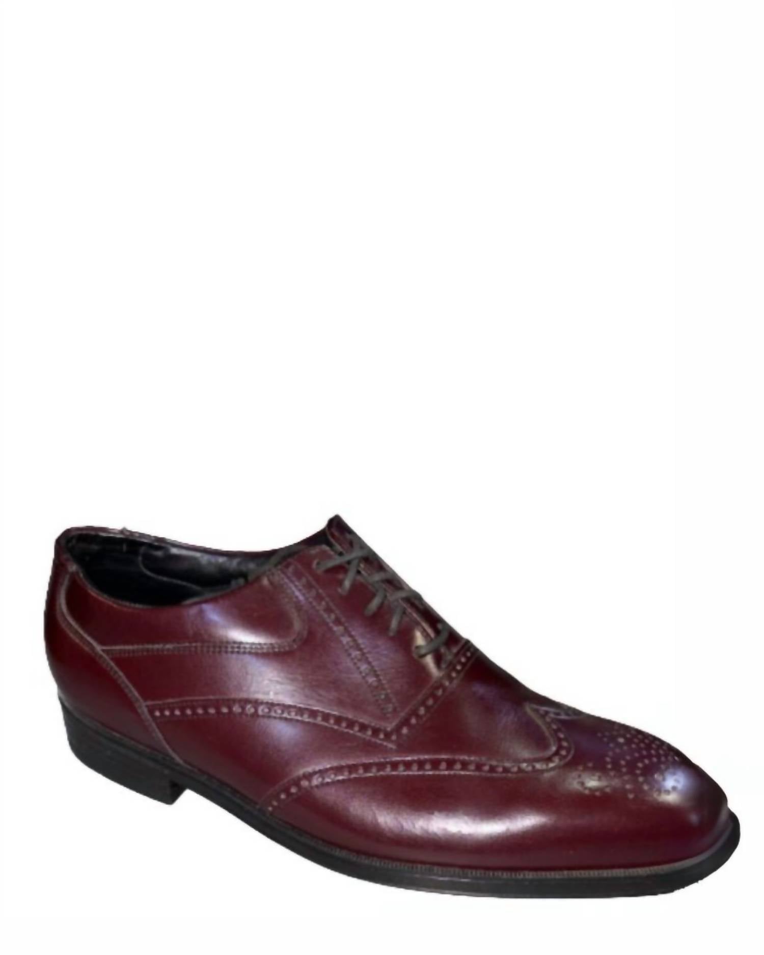 Мужские туфли Eaton Oxford в бордовом цвете Florsheim — фото 2