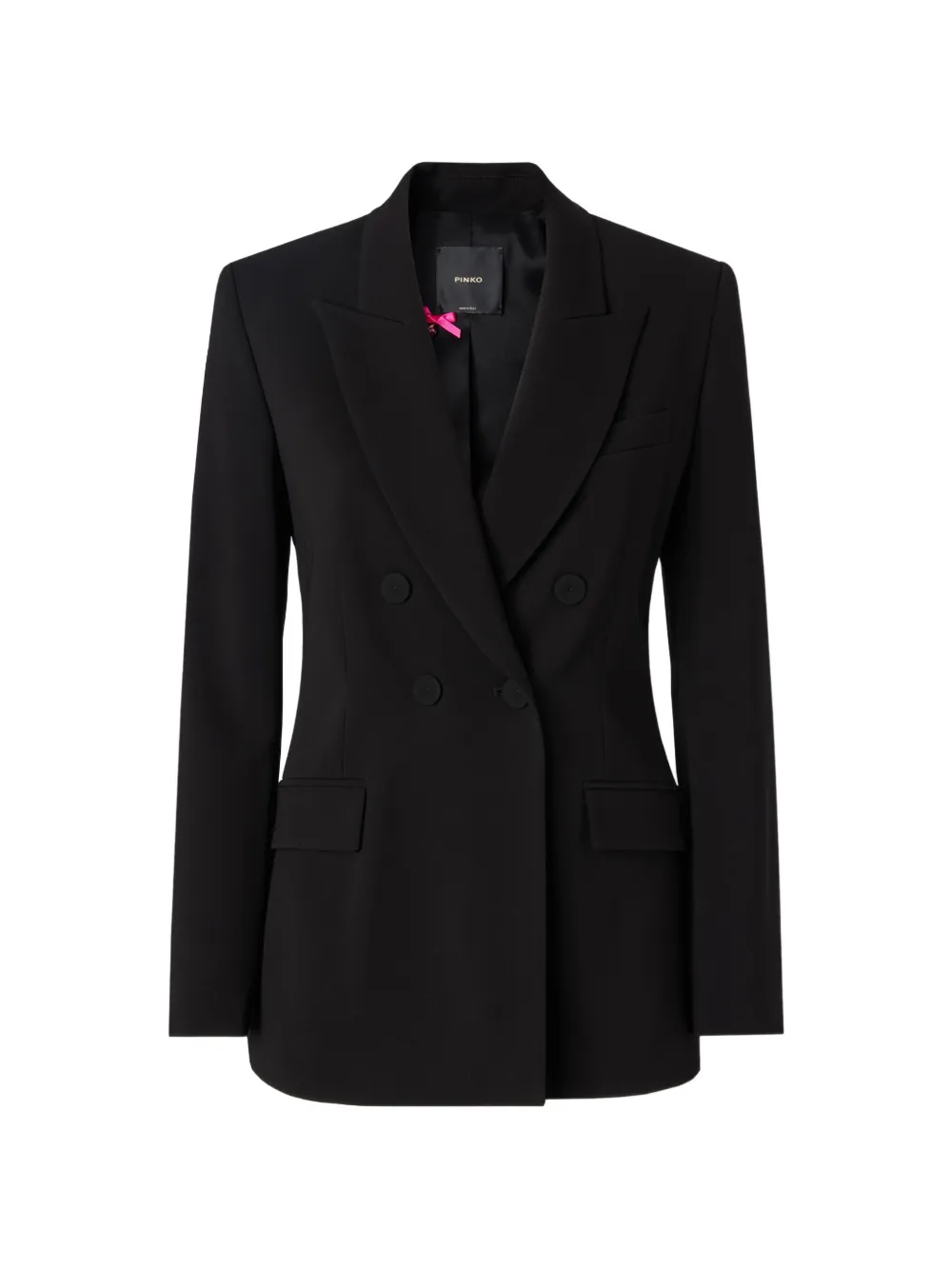 

Двубортный жакет с длинными рукавами Pinko, черный