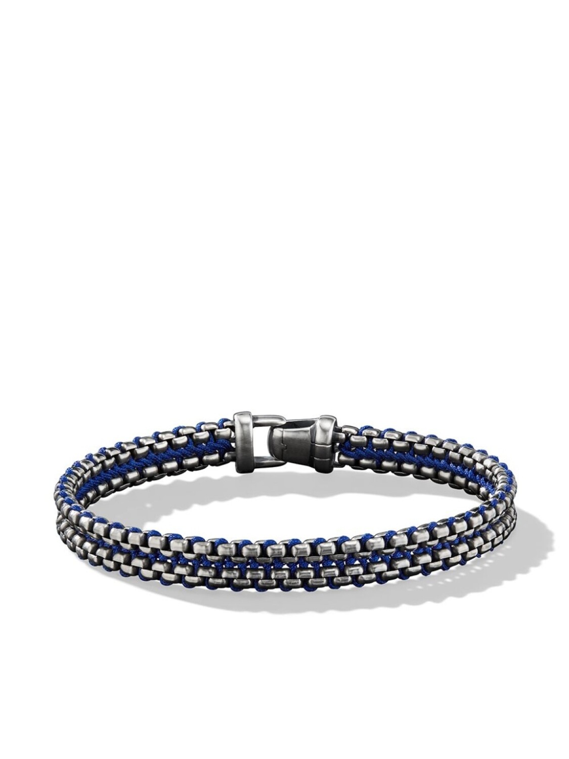 

Серебряный браслет Woven Box Chain David Yurman
