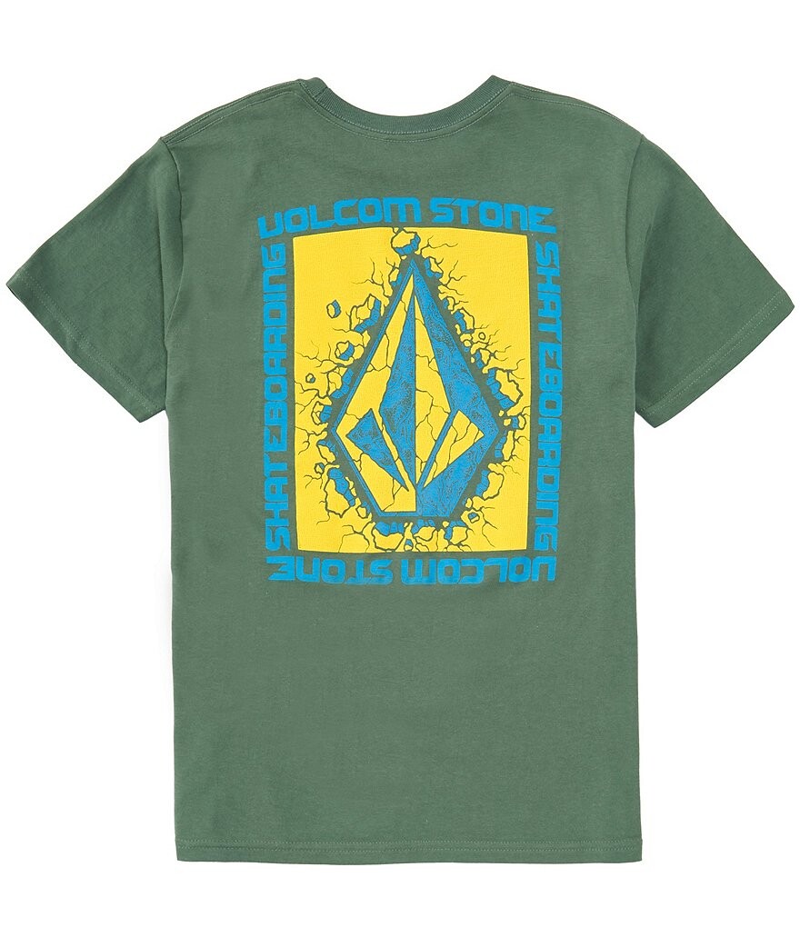 

Футболка Volcom Big Boys 8-20 с короткими рукавами Stone Breakage, зеленый