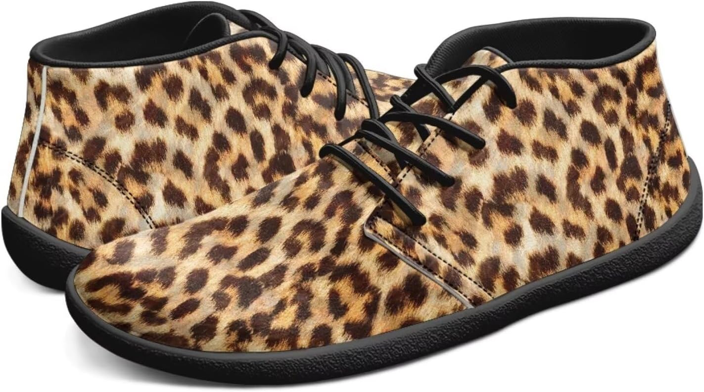 

Мужские кроссовки Tomeusey Wide Barefoot с низким верхом, минималистичные кроссовки с нулевым перепадом для тренировок, слипоны, Leopard