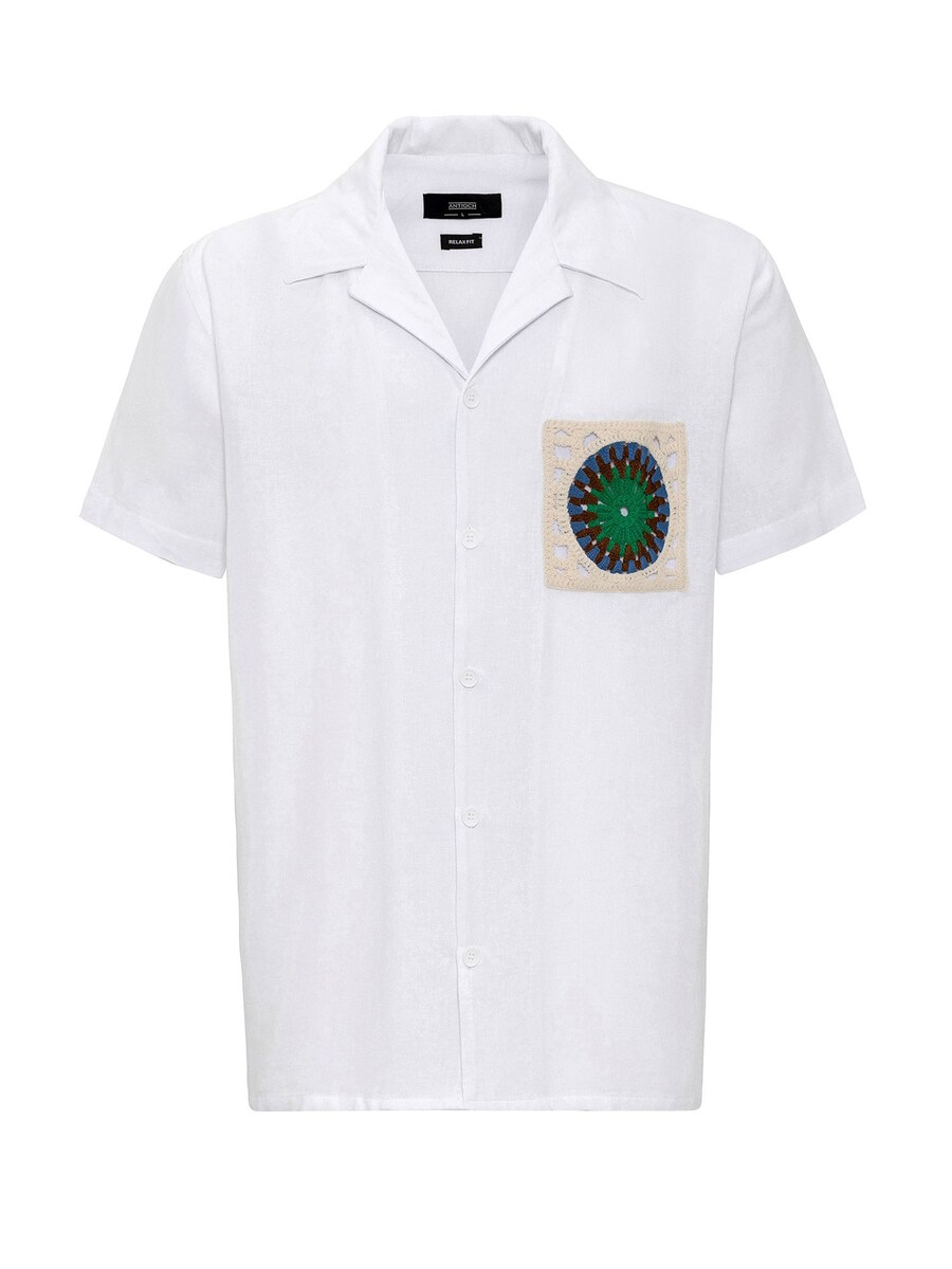 

Рубашка обычного кроя на пуговицах Antioch, цвет White/Wool white