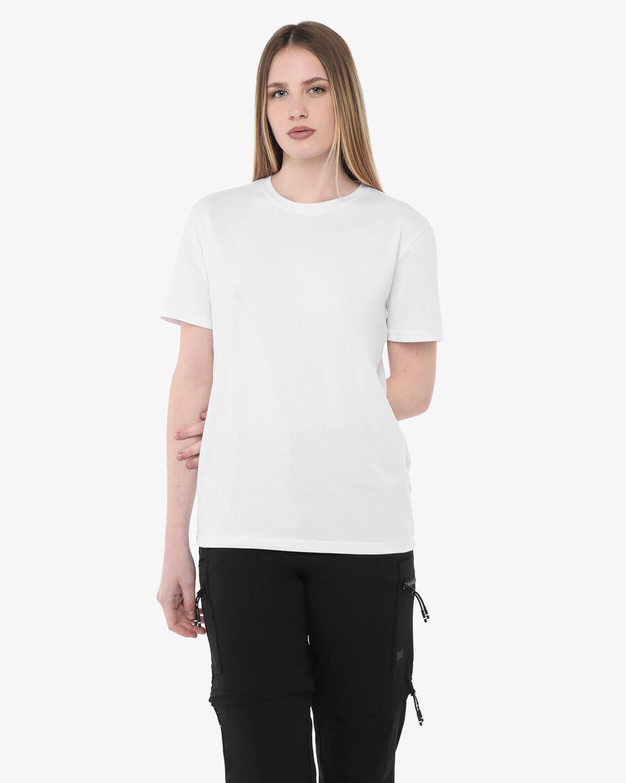 

JAKED Белая хлопковая фитнес-футболка для мужчин и женщин