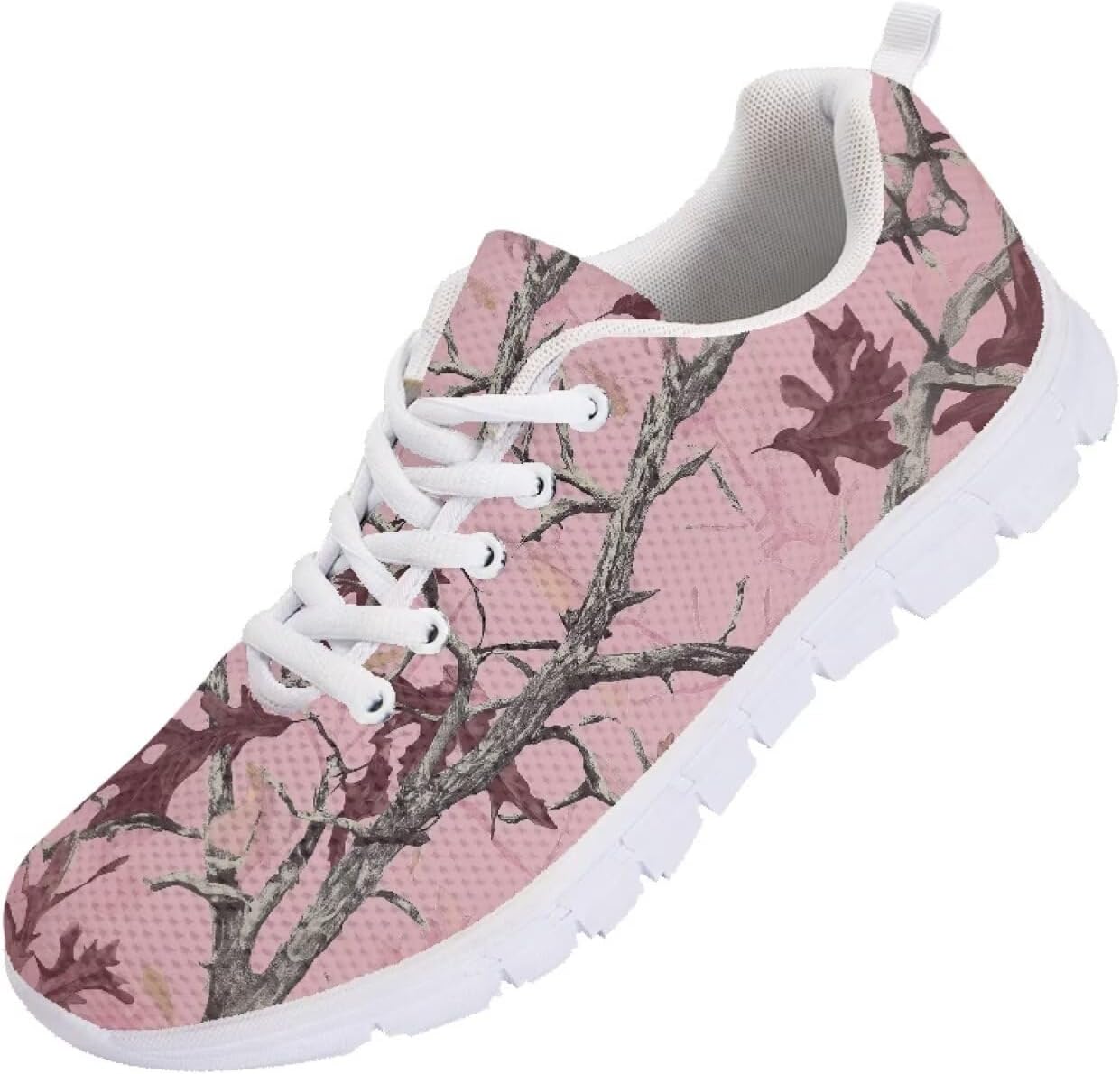 

Мужские кроссовки Forchrinse для бега с шнуровкой, легкие спортивные теннисные кроссовки для ходьбы, розовый