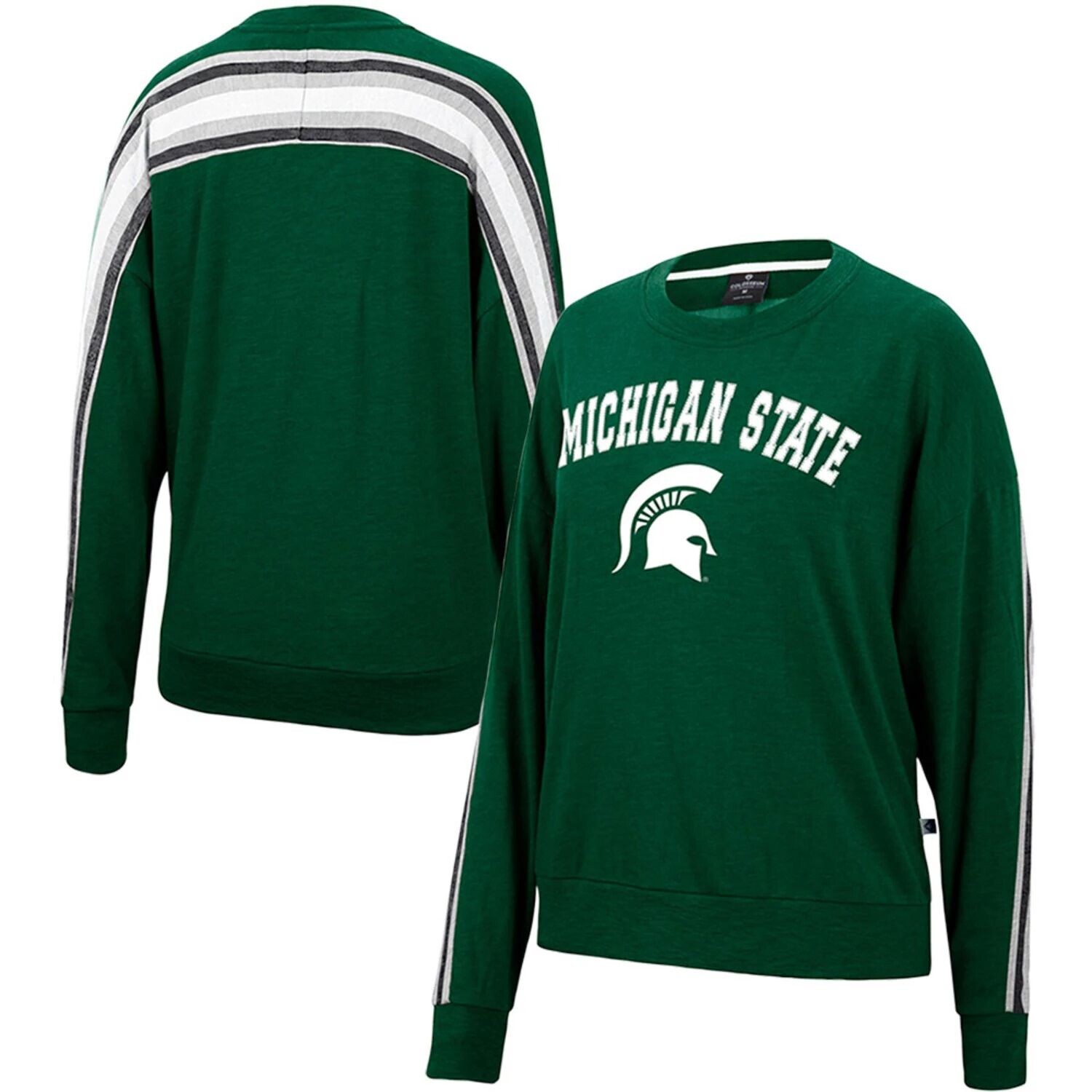 

Женский объемный пуловер с принтом «Колизей» зеленого цвета Michigan State Spartans Team Colosseum, Зеленый, Женский объемный пуловер с принтом «Колизей» зеленого цвета Michigan State Spartans Team Colosseum