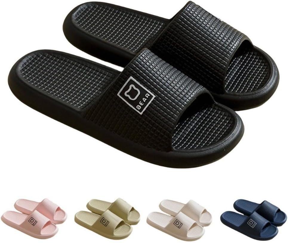 

Милые шлепанцы с медвежонком для женщин Albiva, черный