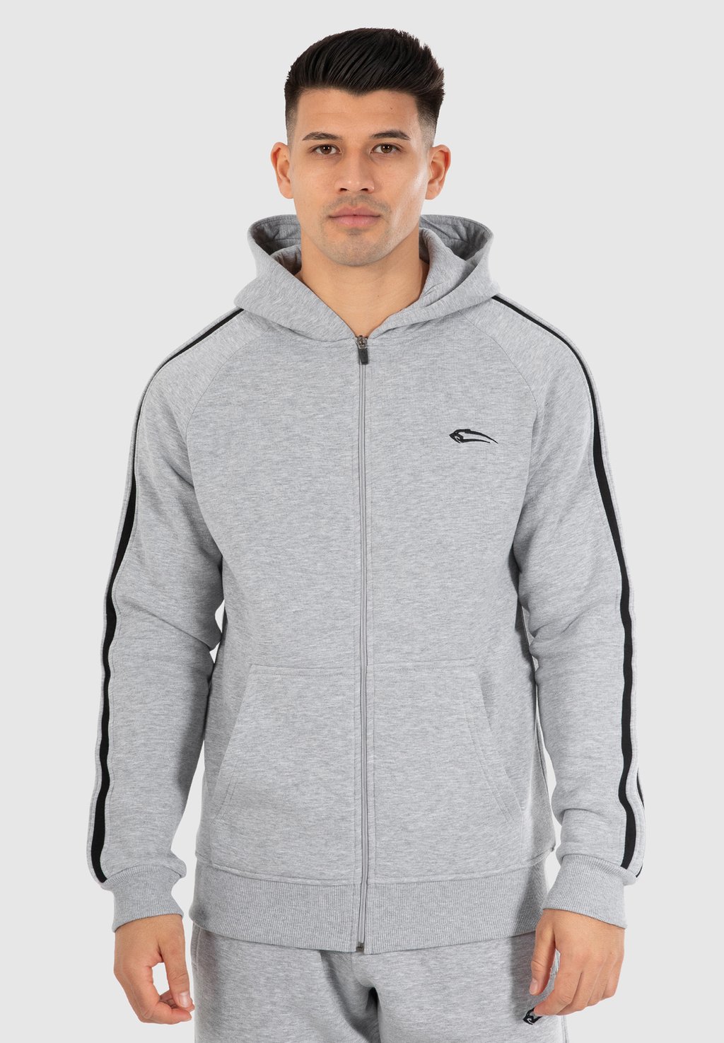 

Толстовка на молнии HOODIE MIRAN Smilodox, серый