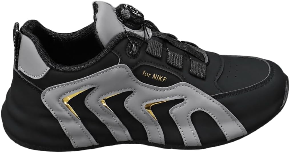 

Мужские кроссовки Lexamen больших размеров, тенденционные, с середины голенища, легкие, нескользящие, для повседневной носки и прогулок, шнуровка, контрастная раскраска, черный