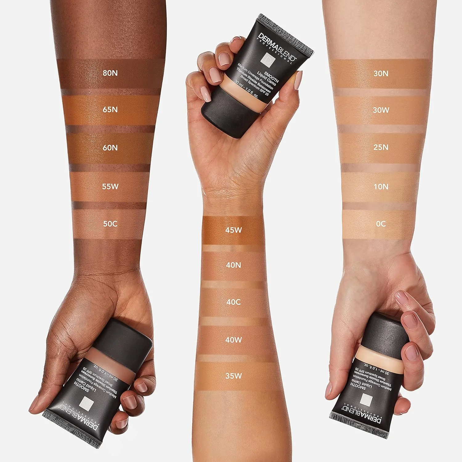 Жидкая тональная основа Dermablend Dermablend Smooth 29,6 мл (1 шт.), 40N Chestnut — фото 4