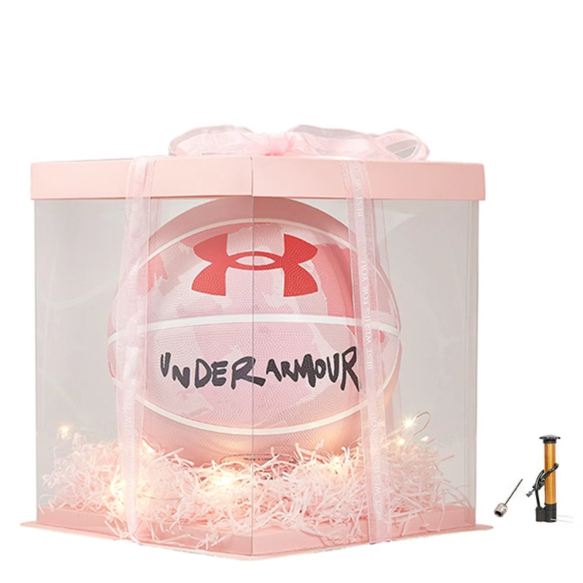 

Under Armour Баскетбольный мяч China Rubber Basketball Sky Pink Size 7 Training Competition Unisex