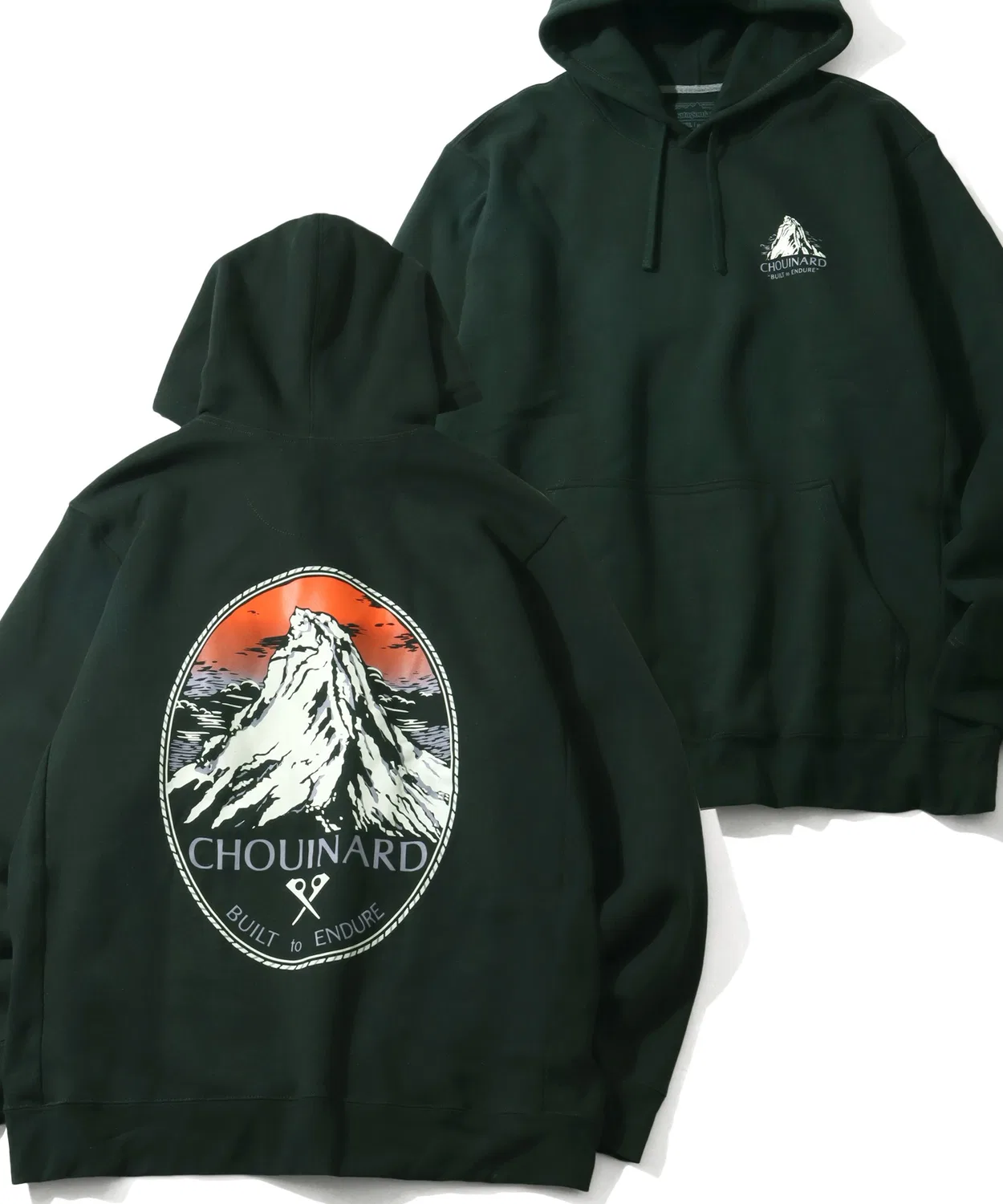 Свитшот Patagonia Chouinard Crest Uprisal Hoody, тёмно-зелёный