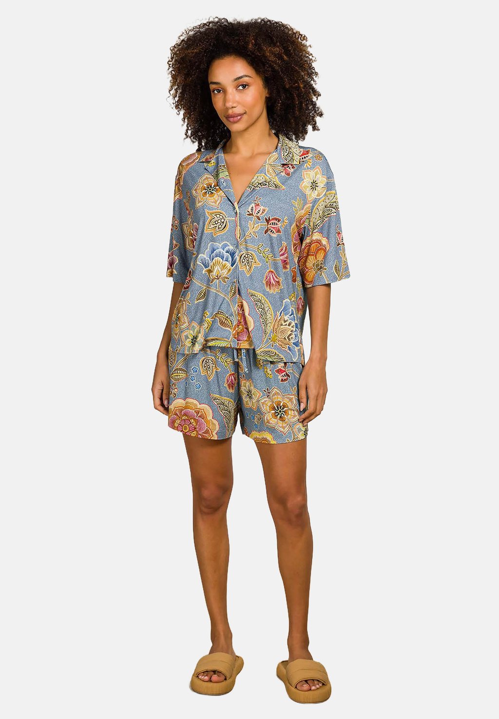 

Блузка на пуговицах FLORA SHORT SLEEVE Pip Studio, синий