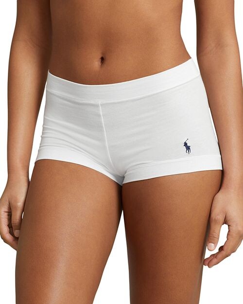 

Шорты для девочек со средней посадкой Polo Ralph Lauren, цвет White