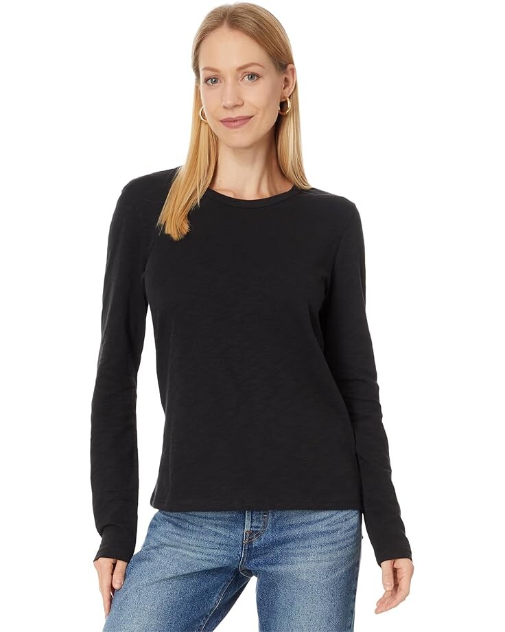 

Лонгслив Lilla P Long Sleeve Crewneck, черный