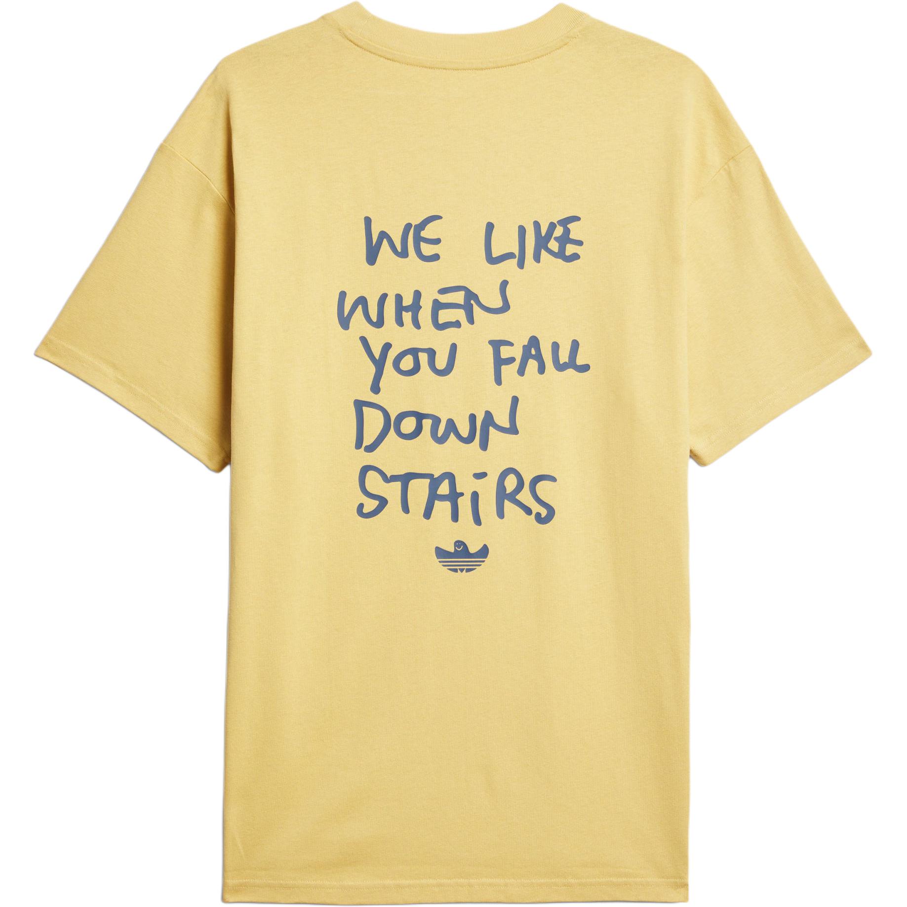 Adidas Originals Футболка Shmoofoil STAIRS T SHIRT Unisex Yellow — фото 3